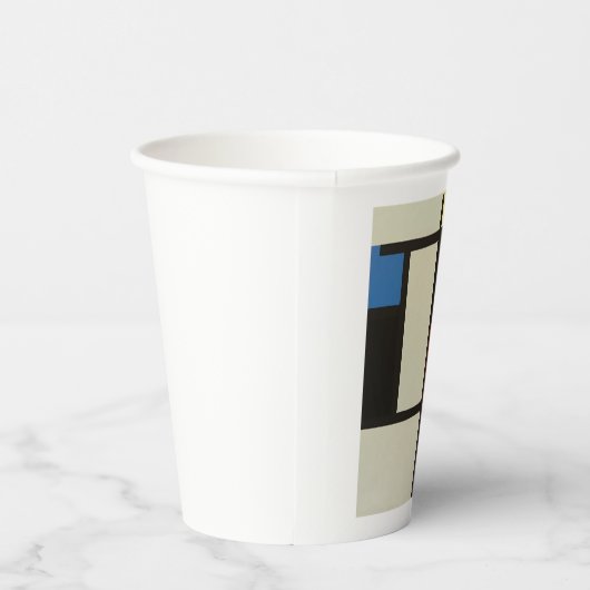 Mondriaanse samenstelling Moderne Abstracte schild Papieren Bekers (Rechts)
