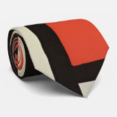 Mondriaanse samenstelling Moderne Abstracte schild Stropdas (Opgerold)