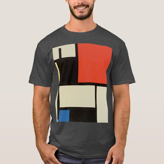 Mondriaanse samenstelling Moderne Abstracte steenk T-shirt (Voorkant)