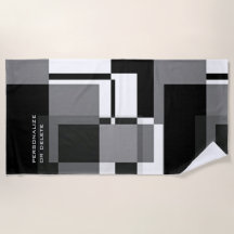 Mondriaanse stijl Abstract Matig Patroon Zwart wit