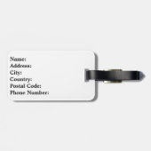 Mondriaanse stijl bagagelabel (Achterkant horizontaal)