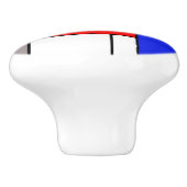 Mondriaanse stijl keramische knop (Zijkant)