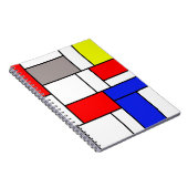 Mondriaanse stijl notitieboek (Rechterzijde)