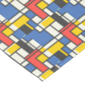 Mondriaanstijl kleurblokken tafelkleed (Gekanteld)