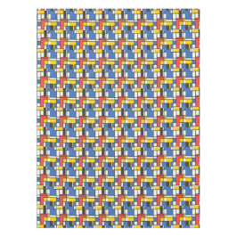 Mondriaanstijl kleurblokken tafelkleed