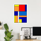 Mondrian #10 poster (Thuiskantoor)