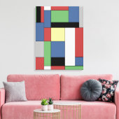 Mondrian #11 canvas afdruk (Insitu (Woonkamer))