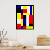 Mondrian #11 poster (Keuken)