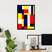 Mondrian #11 poster (Thuiskantoor)