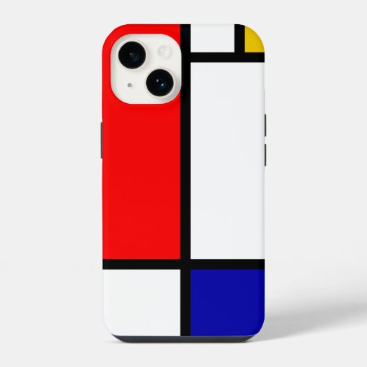 Mondrian 1 iPhone hoesje (Achterkant)