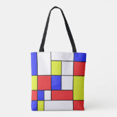Mondrian #24 tote bag (Achterkant)