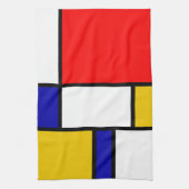 Mondrian 2 theedoek (Verticaal)