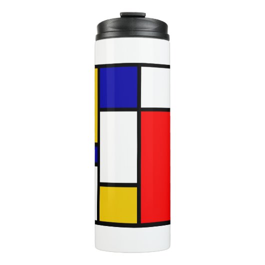 Mondrian 2 thermosbeker (Voorkant)