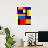 Mondrian #35 poster (Thuiskantoor)