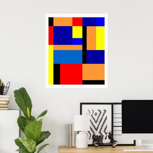 Mondrian #35 poster (Thuiskantoor)