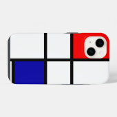 Mondrian 3 iPhone hoesje (Achterkant horizontaal)