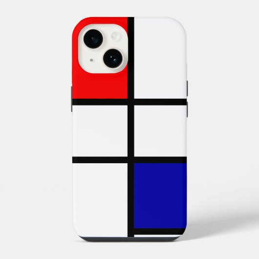 Mondrian 3 iPhone hoesje (Achterkant)