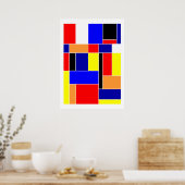 Mondrian #48 poster (Keuken)