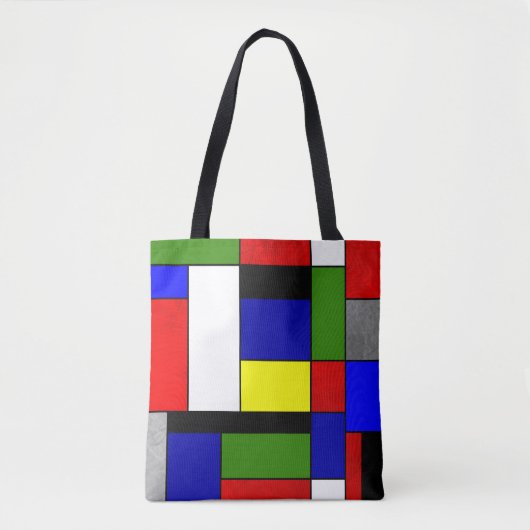 Mondrian #4 tote bag (Voorkant)