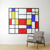 Mondrian #58 Grote Compositie Wandkleed (In Situ (horizontaal))