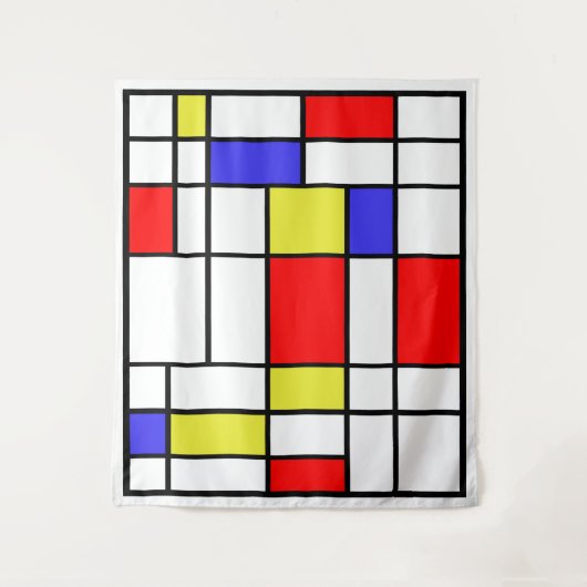 Mondrian #58 Grote Compositie Wandkleed (Voorkant)