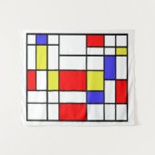 Mondrian #58 Medium Wandkleed (Voorkant (horizontaal))
