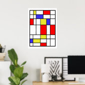 Mondrian #58 poster (Thuiskantoor)