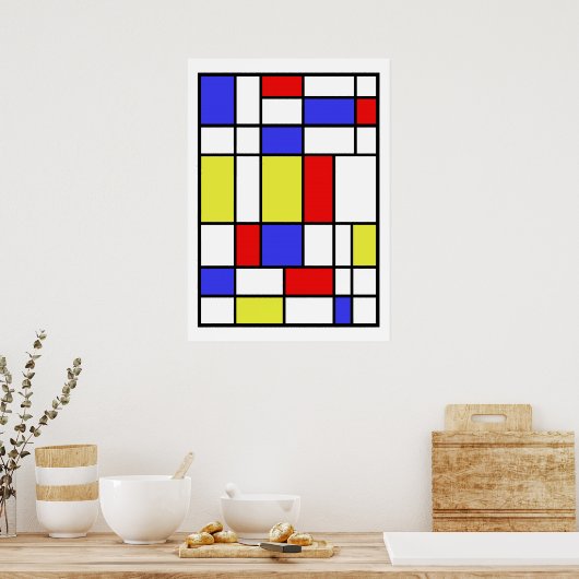Mondrian #59 poster (Keuken)