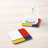 Mondrian Abstracte Art Style Drankjes Onderzetter (Rechterzijde)