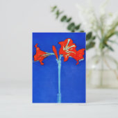Mondrian Amaryllis Briefkaart (Staand voorkant)