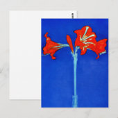 Mondrian Amaryllis Briefkaart (Voorkant / Achterkant)