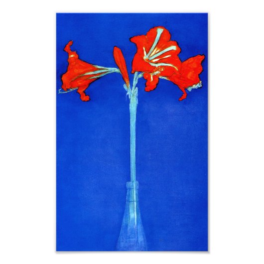 Mondrian Amaryllis Print Foto Afdruk (Voorkant)