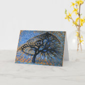 Mondrian - Appelboom, pointillistische versie, Kaart (Gele Bloem)