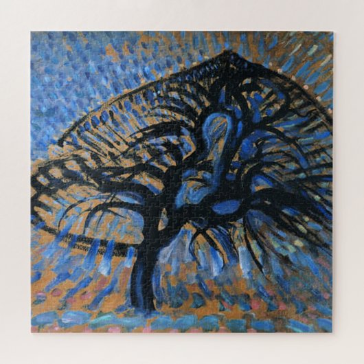 Mondrian - Appelboom, pointillistische versie, Legpuzzel (Horizontaal)
