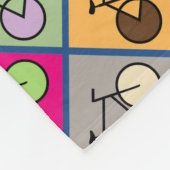 Mondrian Art Bicycle Box Pattern Blanket Fleece Deken (Hoek)