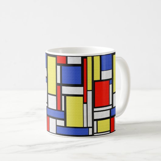 Mondrian Art Koffiemok (Voorkant rechts)