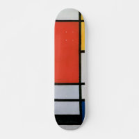 mondrian art schaats board