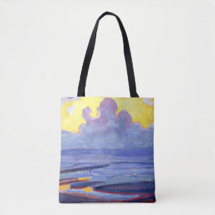 Mondrian - Bij de zee, populair kunstwerk Tote Bag