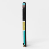 Mondrian Blauwgroen Brown Black Print Case-Mate iPhone Case (Achterkant/links)