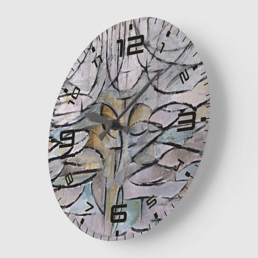 Mondrian Bloom Abstract Art Wall Clock Grote Klok (Hoek)