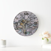 Mondrian Bloom Abstract Art Wall Clock Grote Klok (Huis)