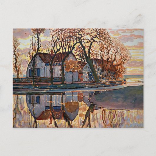 Mondrian - Boerderij bij Duivendrecht Briefkaart (Voorkant)