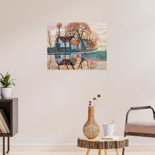 Mondrian, Boerderij bij Duivendrecht, Poster