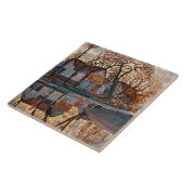 Mondrian - Boerderij bij Duivendrecht Tegeltje (Zijkant)