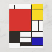 Mondrian Briefkaart (Voorkant)