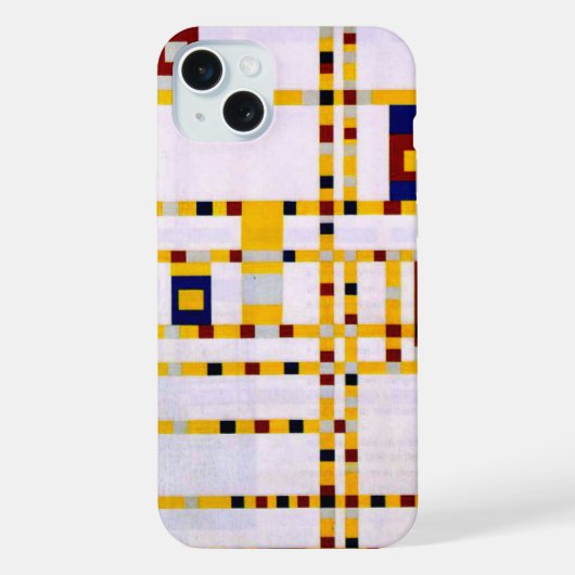 Mondrian - Broadway Boogie Woogie iPhone Hoesje (Achterkant)