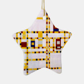 Mondrian - Broadway Boogie Woogie Keramisch Ornament (Rechts)