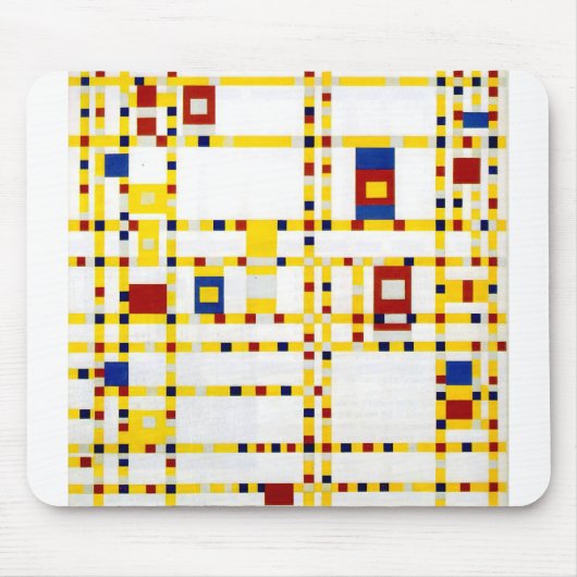 Mondrian Broadway Boogie Woogie Muismat (Voorkant)