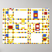 Mondrian - Broadway Boogie Woogie Poster (Voorkant)