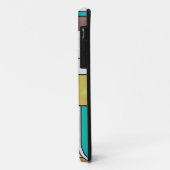 Mondrian Brown Yellow Blauwgroen Print Case-Mate iPhone Case (Achterkant/links)